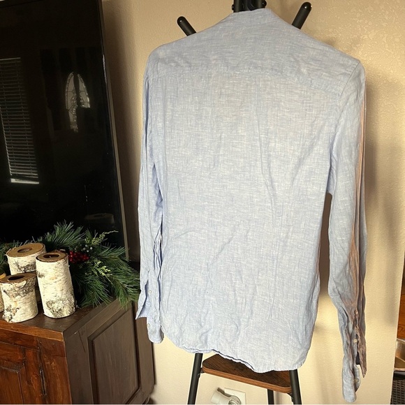Murano Baird McNutt Men's Linen Button Down Shirt - Size M, Excellent Condition - Picture 5 of 6